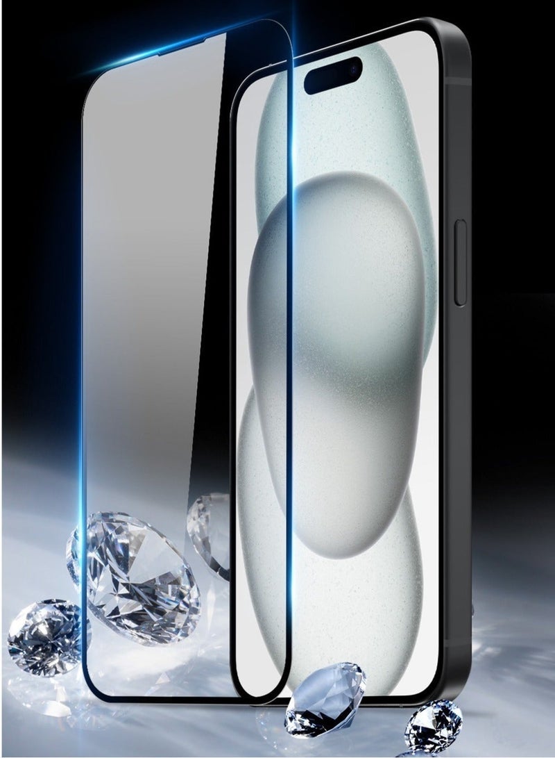 اس-توب واقي شاشة نانو من إس-توب لهاتف آيفون 15 برو عالي الوضوح، شفاف، صلابة 9H، مقاوم للخدش والكسر، طبقة حماية زجاجية مقسّى كاملة التغطية - Image 4